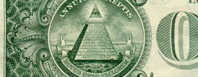 The all-seeing eye on the dollar bill